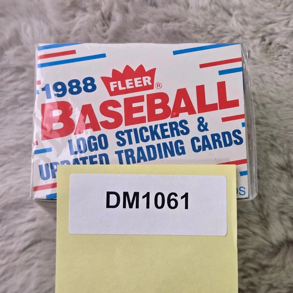 1988 Fleer Baseball Logo Stickers & Updated Trading Cards Sealed Box 132 Cards